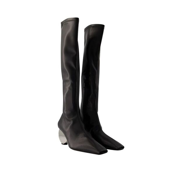 Circle Boots - Courreges - Synthetic Leather - Black - Picture 2 of 3